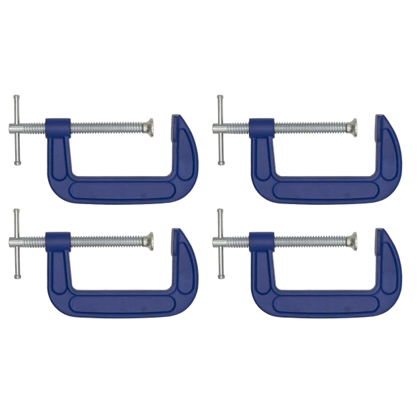 Sealey AK60044 | G-Clamp Set 100mm 4pc