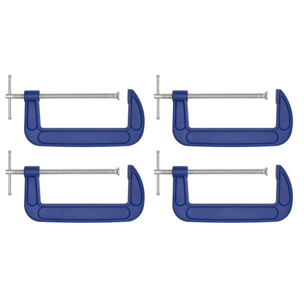 Sealey AK60084 | G-Clamp Set 200mm 4pc