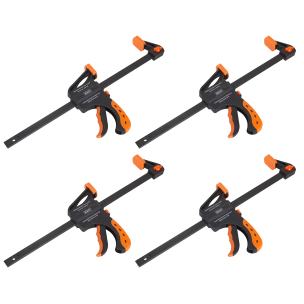 Sealey AK61024 | Ratchet Bar Clamp Set 300mm 4pc