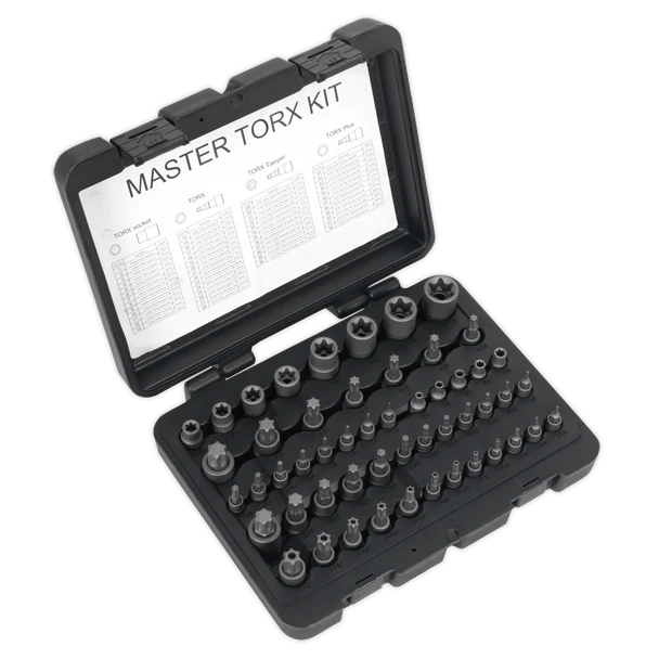 Sealey AK6199 | Premier TRX-Star* Master Socket Set 52pc 1/4", 3/8" & 1/2"Sq Drive 52pc