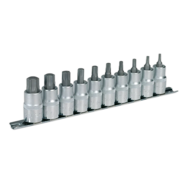 Sealey AK6208 | Premier TRX-Star* Socket Bit Set 1/2"Sq Drive 10pc