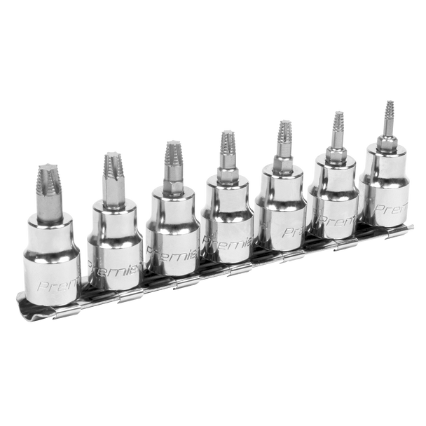 Sealey AK62263 | Premier Lock-On TRX-Star* Socket Bit Set 3/8"Sq Drive 7pc