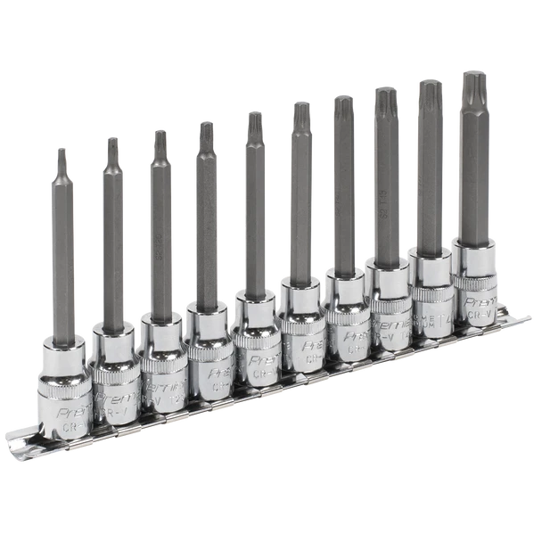 Sealey AK6236 | Premier TRX-Star* Socket Bit Set 3/8"Sq Drive 95mm 10pc