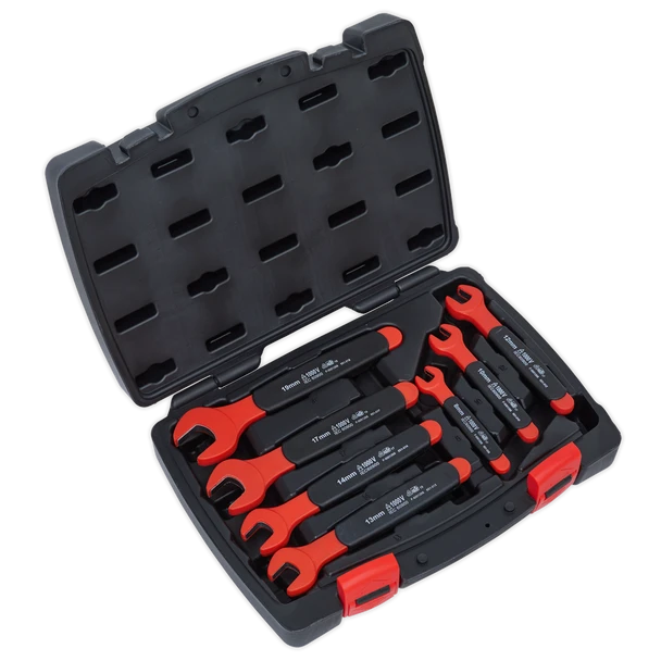 Sealey AK63171 | Premier Insulated Open-End Spanner Set 7pc - VDE Approved