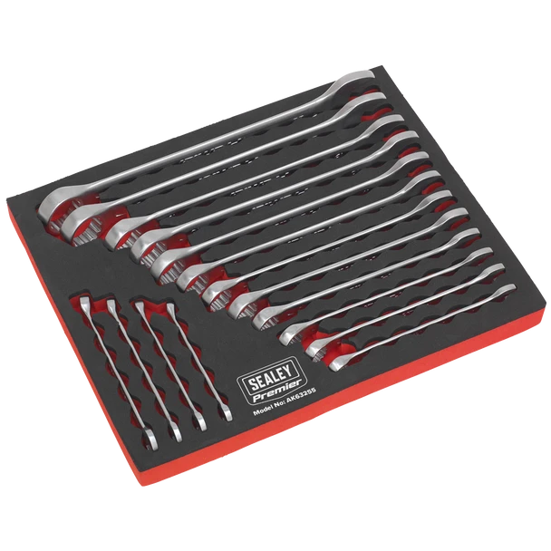 Sealey AK63255 | Premier Combination Spanner Set 16pc