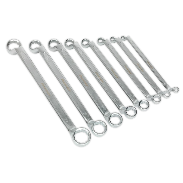 Sealey AK6327 | Premier Offset Double End Ring Spanner Set 8pc