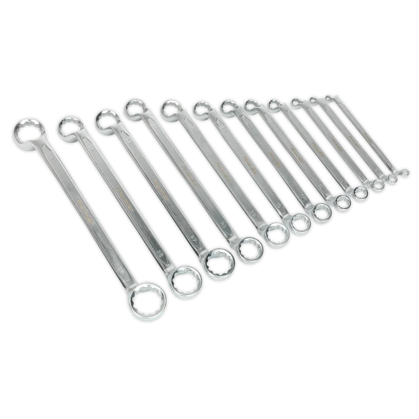 Sealey AK6328 | Premier Offset Double End Ring Spanner Set 12pc