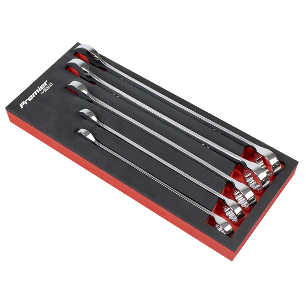Sealey AK6329 | Premier Jumbo Combination Spanner Set 5pc