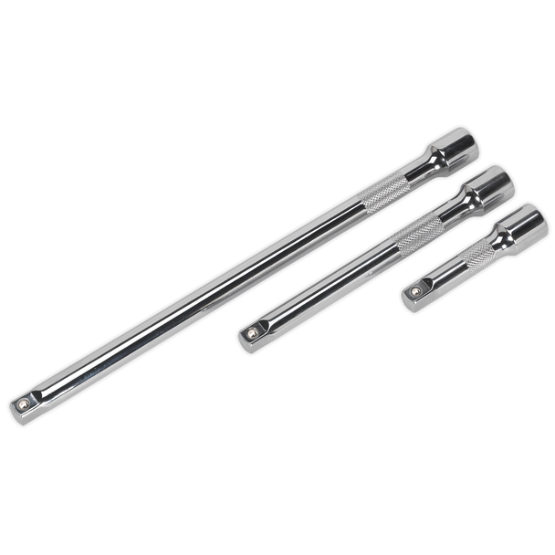 Sealey AK6340 | Premier Extension Bar Set 3/8"Sq Drive 3pc