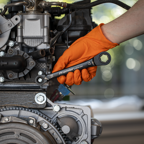 Sealey AK63923 ⏐ Black Series 4-in-1 Reversible Lock-On™ Ratchet Ring Spanner