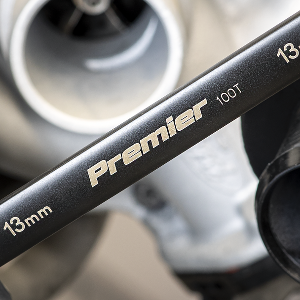 Sealey AK63940B ⏐ Premier Black Combination Ratchet Spanner Set 12pc