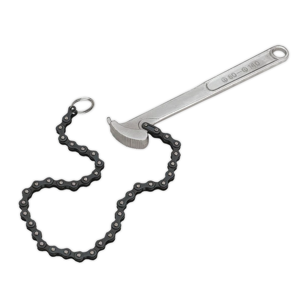 Sealey AK6409 | Oil Filter Chain Wrench 60-140mm Capacity