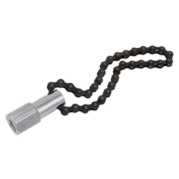 Sealey AK641 | Oil Filter Chain Wrench 1/2"Sq Drive 120mm Capacity