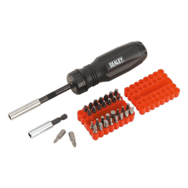 Sealey AK6498 | Premier Gearless Ratchet Screwdriver Set 34pc