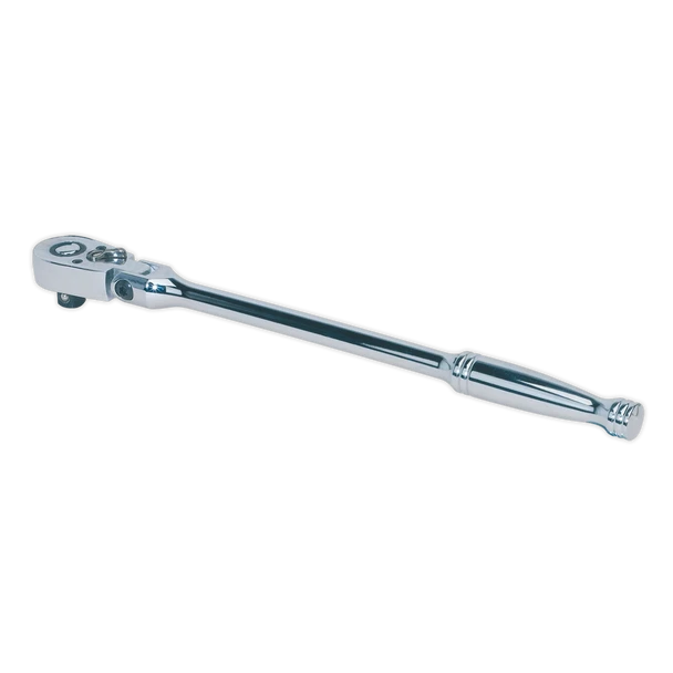 Sealey AK661F | Premier Pear-Head Ratchet Wrench with Flexi-Head & Flip Reverse 3/8"Sq Drive 300mm