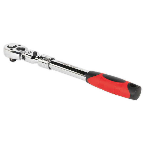 Sealey AK6682 | Premier Locking Flexi-Head Extendable Ratchet Wrench 1/2"Sq Drive
