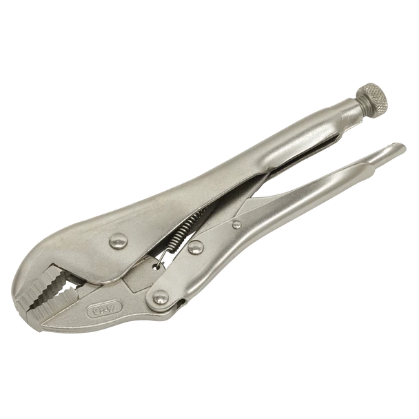Sealey AK6823 | Premier Locking Pliers Straight Jaws 225mm 0-44mm Capacity