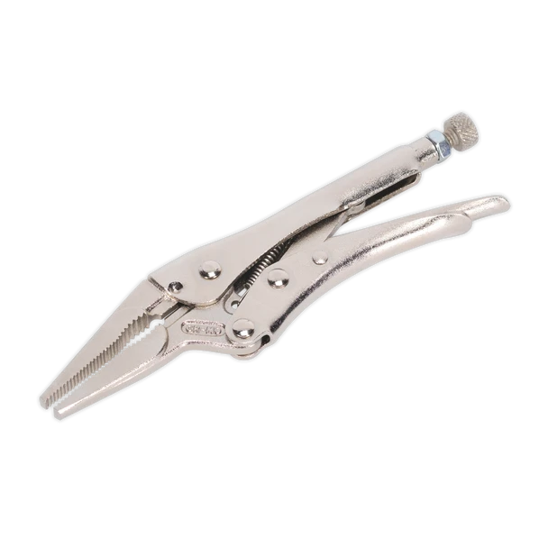 Sealey AK6824 | Premier Long Nose Locking Pliers 170mm 0-50mm Capacity