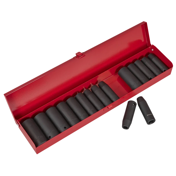 Sealey AK685 | Premier Metric/Imperial Deep Impact Socket Set 1/2"Sq Drive 16pc