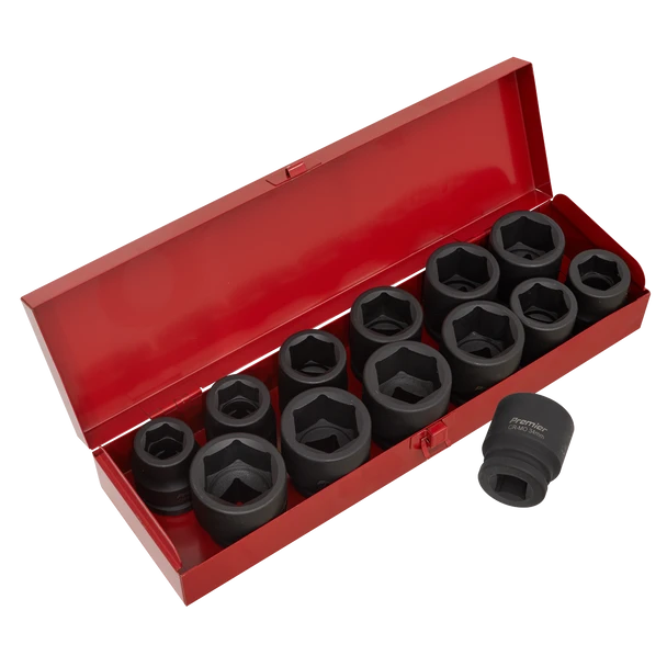 Sealey AK686 | Premier Metric/Imperial Impact Socket Set 3/4"Sq Drive 13pc