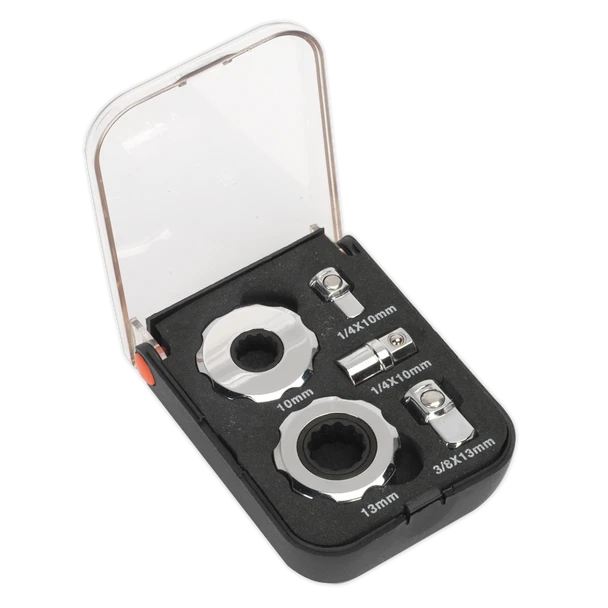 Sealey AK6959 | Premier Palm Ratchet Set 1/4" & 3/8"Sq Drive 5pc