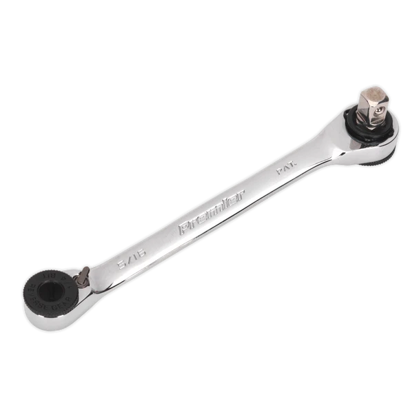Sealey AK6967 | Premier Ratchet Spanner 1/4"Hex x 5/16"Hex Drive with 1/4"Sq Drive Adaptor