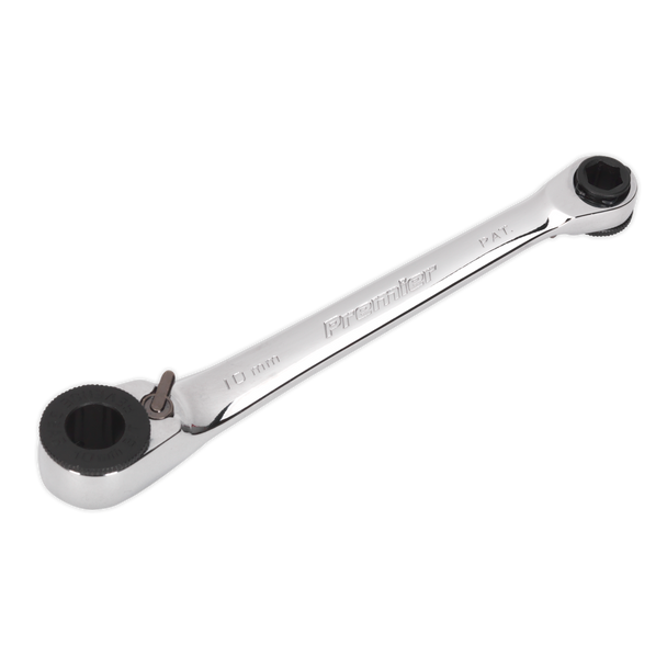 Sealey AK6968 | Premier Reversible Ratchet Spanner 1/4"Hex x 10mm Hex