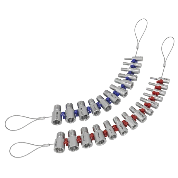 Sealey AK70NBC | Metric/Imperial Nut & Bolt Thread Checker 26pc