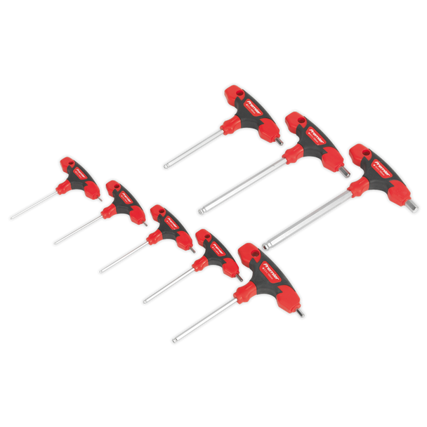Sealey AK7144 | Premier T-Handle Ball-End Hex Key Set 8pc