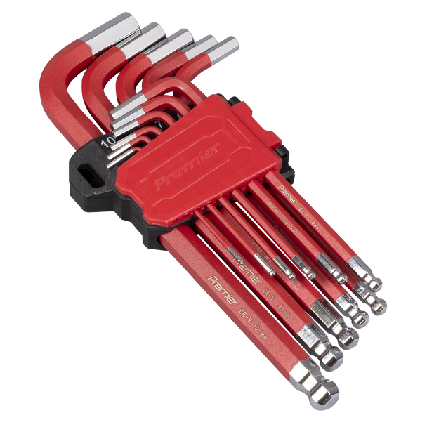 Sealey AK71640 | Premier Long Ball-End Hex Key Set 11pc