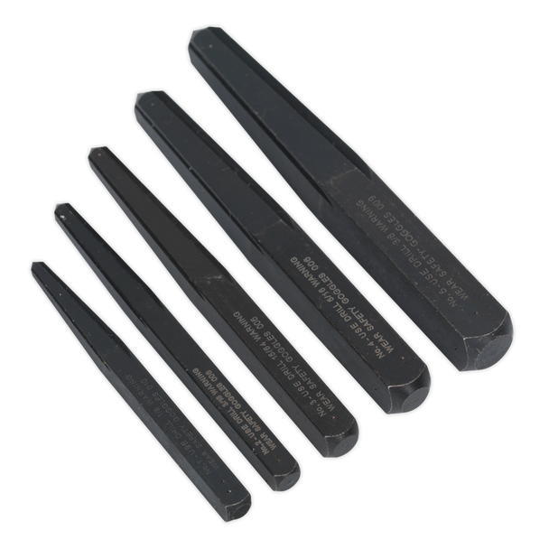 Sealey AK719 | Square Type Screw Extractor Set 5pc