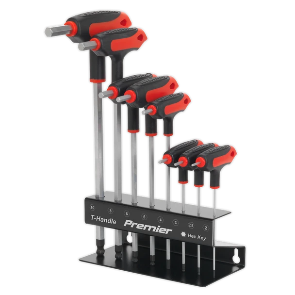 Sealey AK7195 | Premier T-Handle Ball-End Hex Key Set 8pc