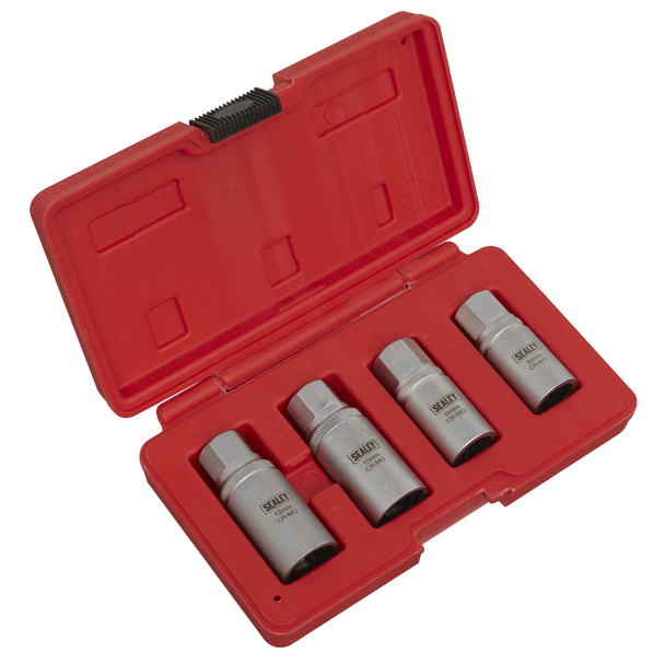 Sealey AK723 | Metric Stud Extractor Set 1/2"Sq Drive 4pc
