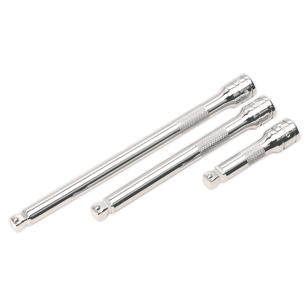 Sealey AK763 | Premier Wobble/Rigid Extension Bar Set 3/8"Sq Drive 3pc