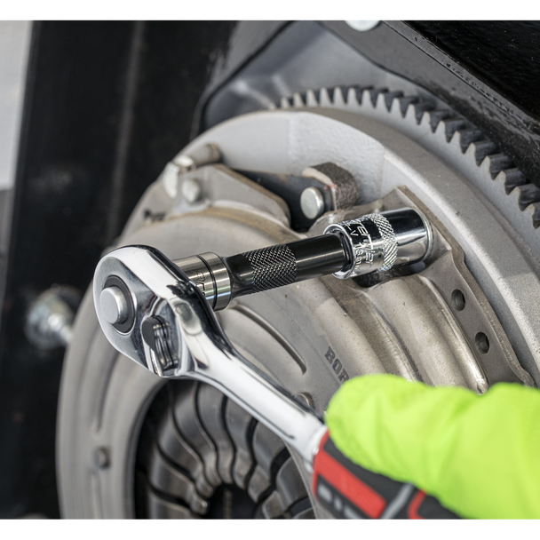 Sealey AK7693 ⏐ Premier Black Wobble/Rigid Extension Bar Set 1/4", 3/8" & 1/2"Sq Drive 9pc - Premier Black