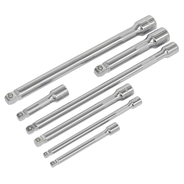 Sealey AK770 | Premier Wobble/Rigid Extension Bar Set 1/4", 3/8" & 1/2"Sq Drive 7pc