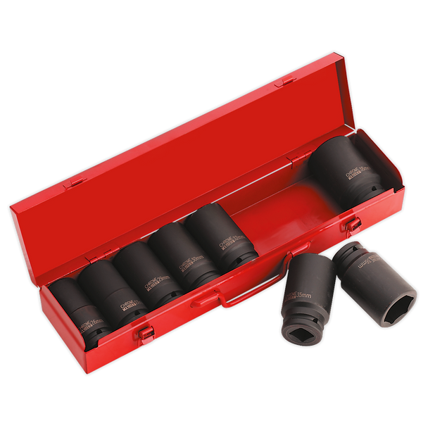 Sealey AK80/9M | Premier Deep Impact Socket Set 3/4"Sq Drive 8pc