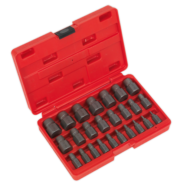 Sealey AK8182 | Multi-Spline Screw Extractor Set 25pc