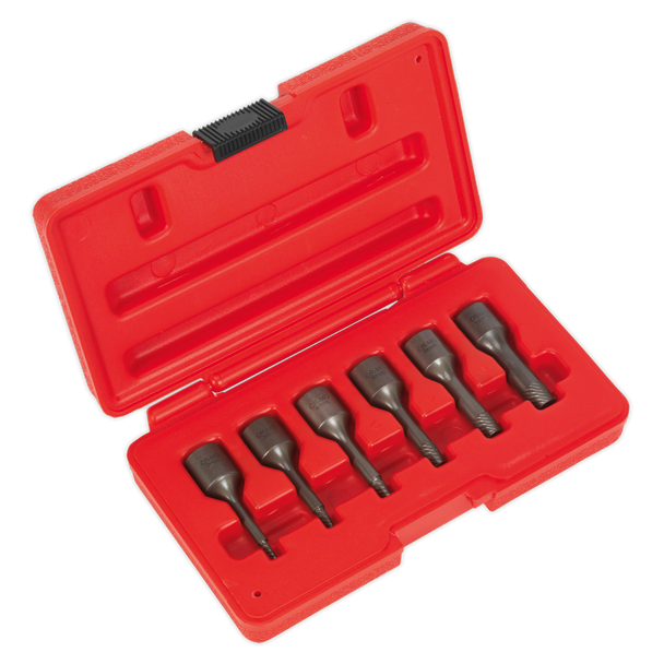 Sealey AK8185 | Screw Extractor Set 3/8"Sq Drive 6pc
