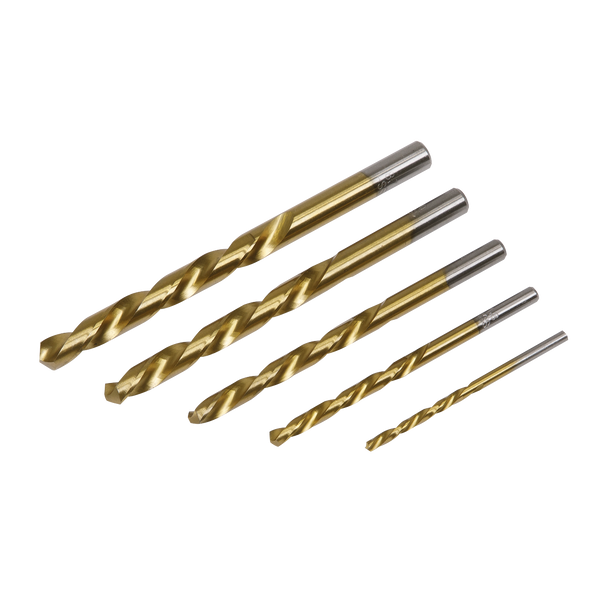 Sealey AK8189 | Left-Hand Spiral Drill Bit Set 5pc