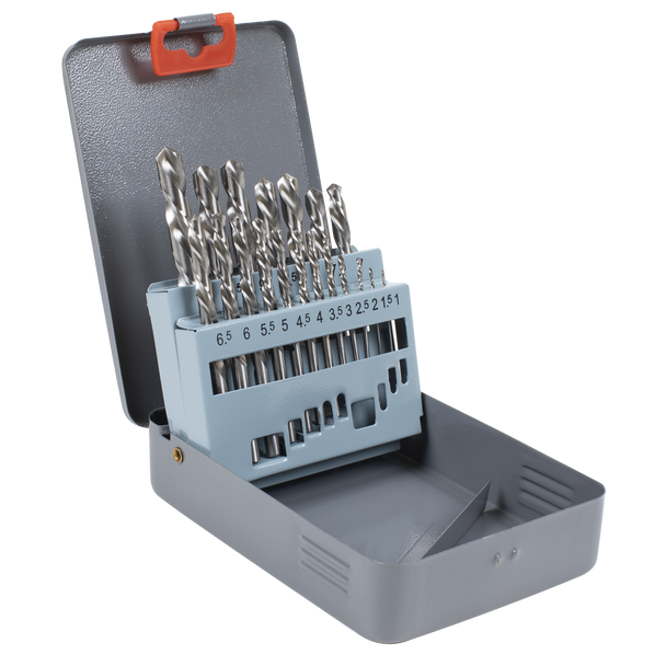 Sealey AK8190 | Left-Hand Spiral Drill Bit Set 19pc