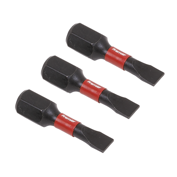 Sealey AK8201 | Premier Slotted Impact Power Tool Bits 4.5 x 25mm 3pc
