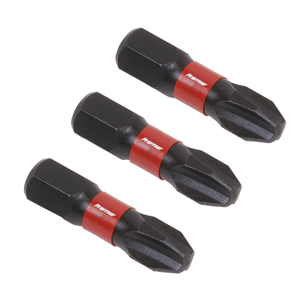 Sealey AK8206 | Premier Phillips Impact Power Tool Bits #3 x 25mm 3pc