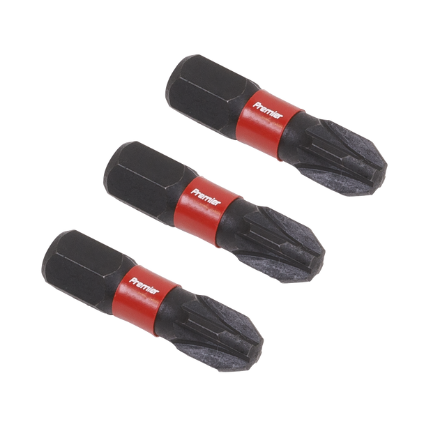 Sealey AK8209 | Premier Pozi Impact Power Tool Bits #3 x 25mm 3pc