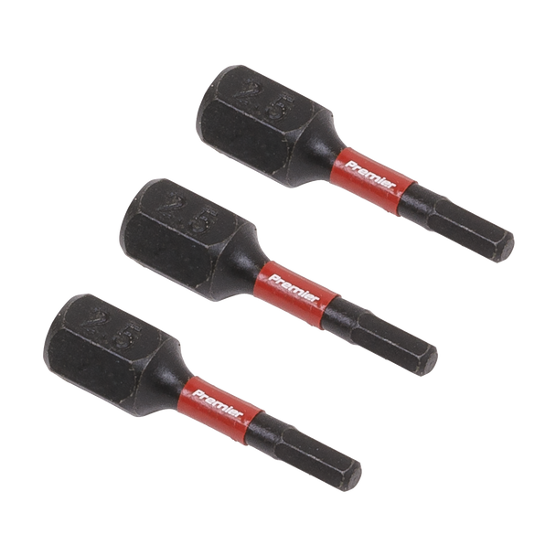 Sealey AK8210 | Premier Hex Impact Power Tool Bits 2.5 x 25mm 3pc