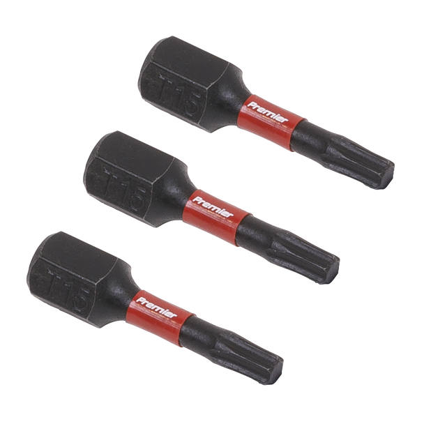 Sealey AK8216 | Premier TRX-Star* Impact Power Tool Bits T15 x 25mm 3pc