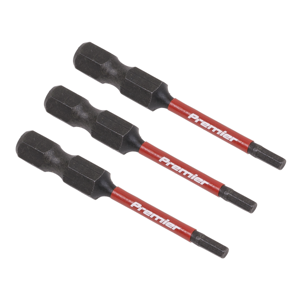 Sealey AK8235 | Premier Hex Impact Power Tool Bits 2.5 x 50mm 3pc