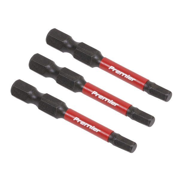Sealey AK8237 | Premier Hex Impact Power Tool Bits 4 x 50mm 3pc