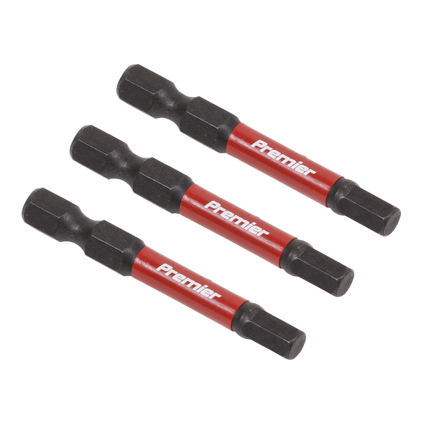 Sealey AK8238 | Premier Hex Impact Power Tool Bits 5 x 50mm 3pc