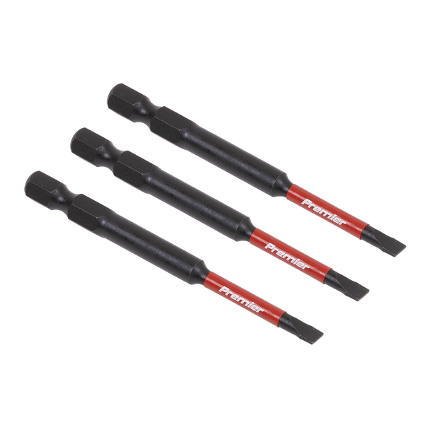 Sealey AK8251 | Premier Slotted Impact Power Tool Bits 4.5 x 75mm 3pc